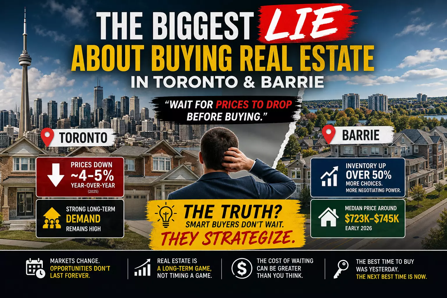 The Biggest Lie About Buying Real Estate in Toronto & Barrie (And What Smart Buyers Know Instead)