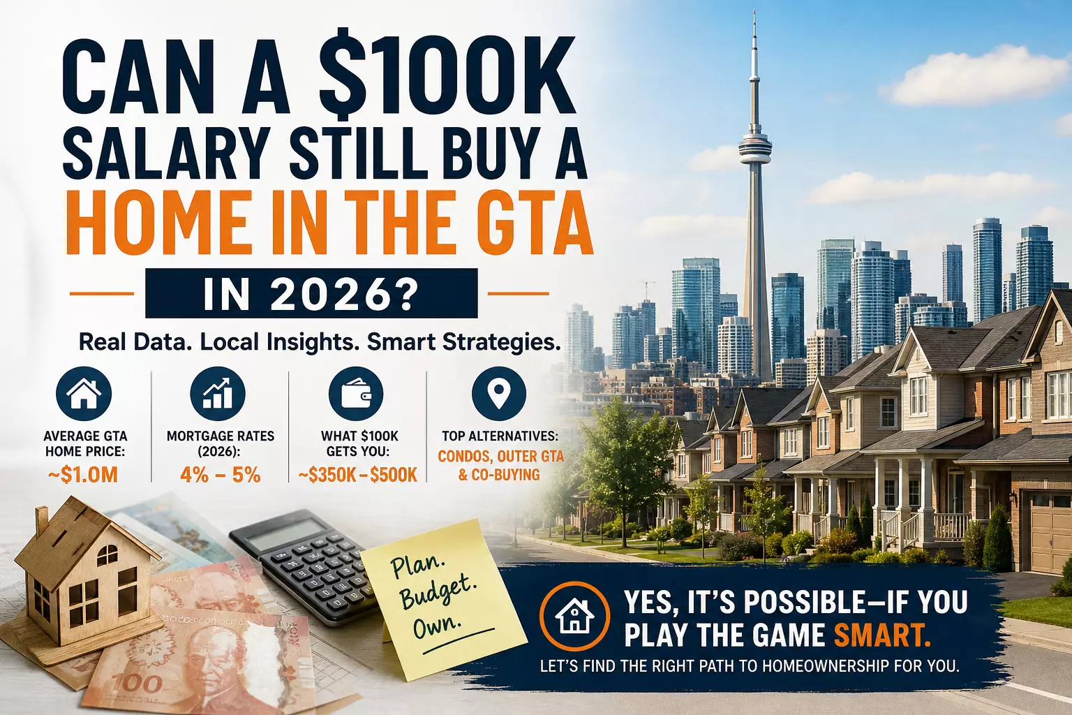 Can a $100K Salary Still Buy a Home in the GTA in 2026?